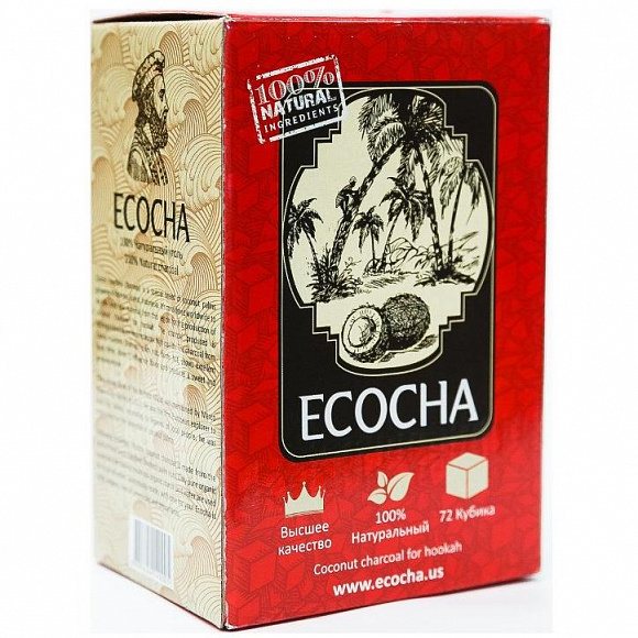 Уголь кокосовый Ecocha 1 кг