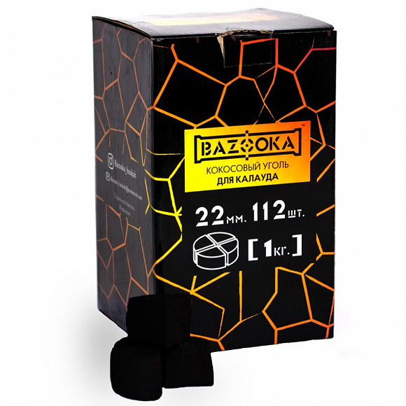 Уголь кокосовый Bazooka 1 кг
