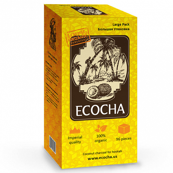 Уголь кокосовый Ecocha 1 кг